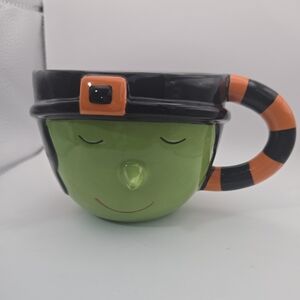 Sandra Magsamen Witch Face Halloween Mug “Are You a Good Witch or a Bad Witch?”